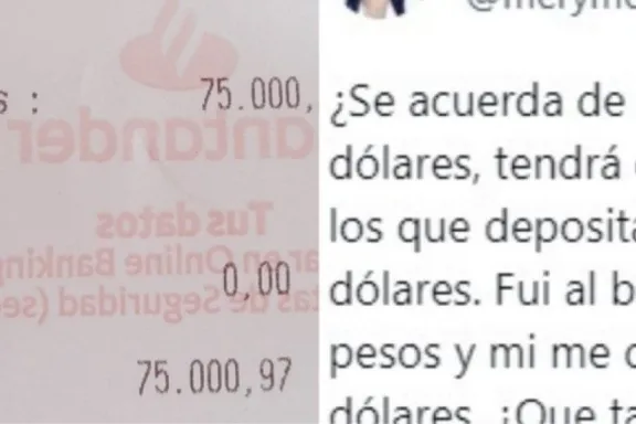 Depositó 75 000 Pesos Se Lo Devolvieron En Dólares Por Error Y La