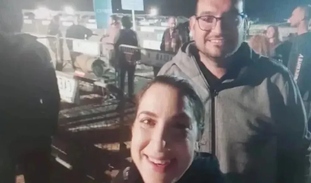 Matías Burstein y su esposa Einav, intentaron escapar de la masacre de la fiesta electrónica.

