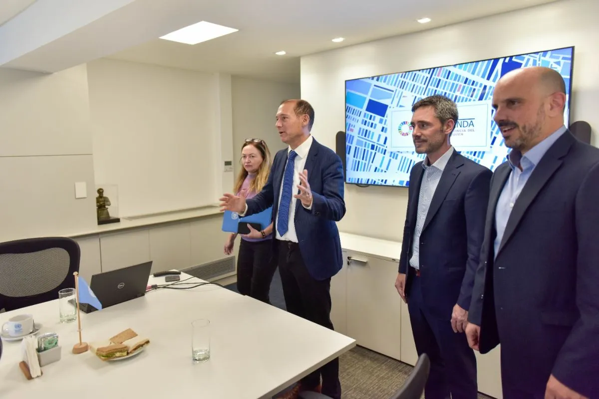 Gutiérrez y Ousset se reunieron con autoridades de ONU por la Nueva Agenda Urbana de la Provincia
