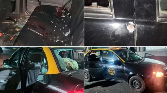Un sicario baleó a un taxi e hirió a tres pasajeros thumbnail